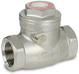 Sharpe 1 in. NPT Threaded Stainless Steel 200 WOG Swing Check Valve