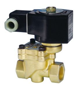 Jefferson Valves 1390 Series 2-Way Brass Explosion Proof Solenoid Valves - Normally Closed - 1/4 in. - 120/60 VAC 13 W - 0.94 - 1.5/225