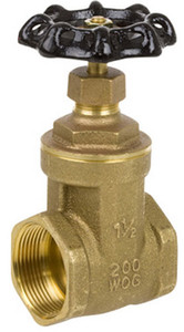 Smith Cooper Brass 1 1/2 in. 200 WOG Full Port Gate Valve - Threaded