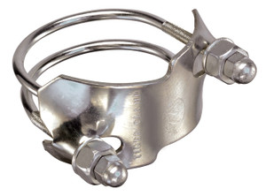 Kuriyama 5 in. Stainless Steel Spiral Double Bolt Tiger Clamp - Counterclockwise