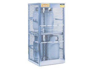 Aluminum LPG Cylinder Lockers Vertical Storage - Eight 20 or 33 lb