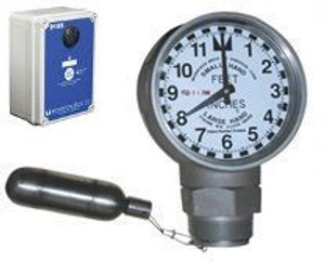 Morrison Bros. 918 Series 2 in. Male NPT Clock Gauge & Alarm w/ Drop Tube Float - Feet & Inches