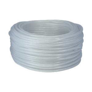 Dixon 1/2 in. ID x 3/4 in. OD Domestic Clear Braided PVC Tubing, 215 PSI - 300 ft.