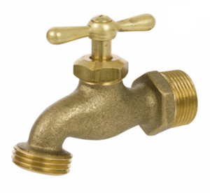 Smith Cooper Series 160 Brass Male NPT Inlet Hose Bibbs - 1/2 in. - 3/4 in.