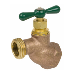 Smith Cooper Series 168L Heavy-Duty Lead-Free Brass Female NPT Inlet Hose Bibbs - 1/2 in. - 3/4 in.