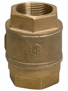 Franklin Fueling Systems EBW 1-1/2 in. NPT Brass Vertical Check Valve - Double Poppet