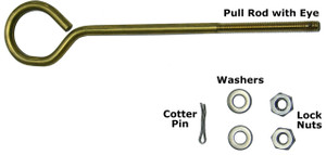 W.L. Walker Gauging and Sampling Replacement Parts - Pull Rod with Eye - 1