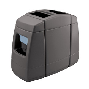 DCI 40-Gallon Rectangular Trash Can - Black Waste & Wipe Bin For Office Or Home