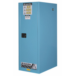 Justrite Sure-Grip Ex 54 Gallon Slimline Cabinet for Corrosives - Self-Close