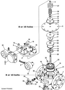 Smith 4" 210 Control Valve Replacement Parts - 21 - Seal, Lead, and Wire - 2