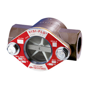 OPW 1 in. 316 Stainless Steel VISI-FLO 1400 Series High Pressure Threaded Sight Flow Indicators w/ Propeller