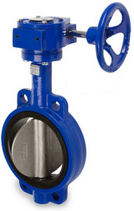 Sharpe 17 Series 8 in. Ductile Iron Gear Operated Butterfly Valve w/EPDM Seals & SS Disc, Wafer Style