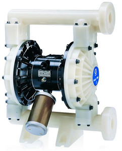 Graco Husky 1590 1 1/2 in. Flange Polypropylene Air Diaphragm Pump w/ Nitrile Rubber Diaphragms & Balls, Stainless Steel Seats