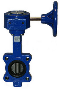 Sharpe 17 Series 14 in. Ductile Iron Gear Operator Butterfly Valve w/Nitrile Rubber Seals & SS Disc, Lug Style