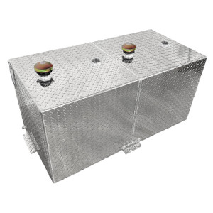72 Gallon Aluminum Rectangle Split Fuel Transfer Tank