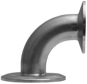 Dixon Sanitary B2CM31MP Non-Tapered 90° Reducing Clamp Elbow 316 SS