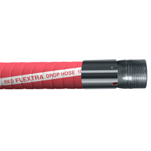 Continental ContiTech Red Flextra 2 in. 100 PSI Petroleum Transfer Hose w/ Male NPT Ends