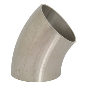 Dixon Sanitary B2WK Series Unpolished 304SS 45° Weld Elbows