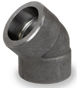 Smith Cooper 6000# Forged Carbon Steel 1/2 in. 45° Elbow Fitting -Socket Weld