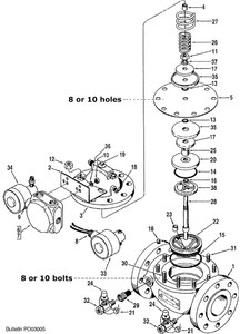 Smith 4" 210 Control Valve Replacement Parts