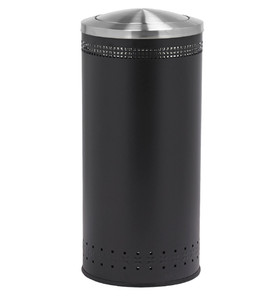 Commercial Zone Precision Series 25 GallonStainless Steel Swivel Lid Trash Receptacle