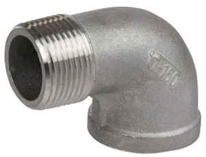 Smith Cooper Cast 150# Stainless Steel 1 1/2 in. 90° Street Elbow Fitting - Threaded