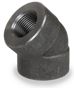 Smith Cooper 3000# Forged Carbon Steel 3/8 in. 45° Elbow Pipe Fitting - Threaded