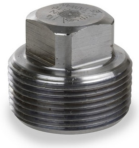 Smith Cooper 3000# Forged Carbon Steel 3/8 in. Square Head Plug Fitting - Threaded