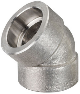 Smith Cooper 3000# Forged 316 Stainless Steel 1 1/4 in. 45° Elbow Fitting - Socket Weld