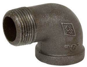 Smith Cooper 150# Black Malleable Iron 3/8 in. 90° Street Elbow Pipe Fittings - Threaded