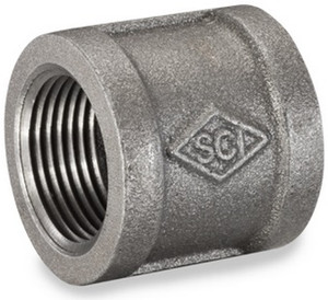 Smith Cooper 150# Black Malleable Iron 1 1/4 in. Banded Coupling Pipe Fittings - Threaded