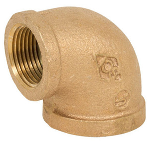 Smith Cooper 125# Bronze Lead-Free 3 in. 90° Elbow Fitting - Threaded