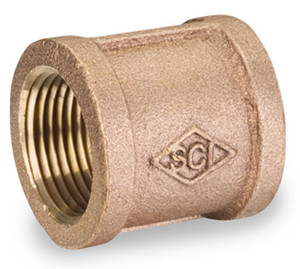 Smith Cooper 125# Bronze Lead Free 1 1/2 in. Coupling Fitting - Threaded