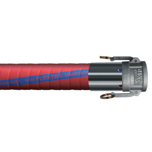 Continental ContiTech Red Flextra 4 in. 100 PSI Petroleum Transfer Hose w/ C x C Ends