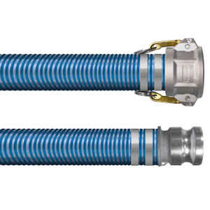 Kuriyama "Blue Water" BW Series 6 in. 40 PSI Low Temperature PVC Suction Hose Assemblies w/ C x E Ends