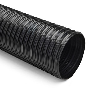 Flexaust Flexadux® PU (Flx-Thane® HD) Series 25 ft. Duct Hose (-65°F to 225°F) (Black)