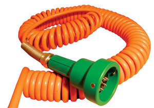 Civacon Green Thermistor Plug & Coiled Cord w/ 4 J-Slot Pins & 10 Contact Pins for Civacon or Scully® Compatible System