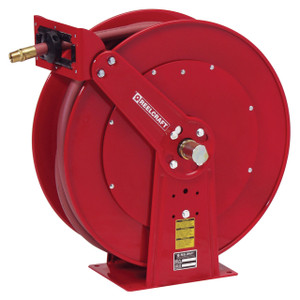 Reelcraft 80000 Series Heavy Duty Dual Pedestal Air Hose Reel with 3/4 in. x 75 ft. Hose