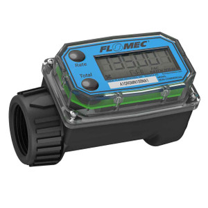 GPI FLOMEC® A1N-10-N-L-Q  1 in. NPT Low Flow Paddlewheel Meter - Gallons