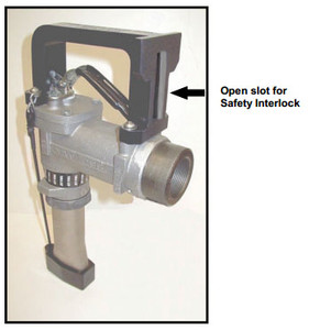 Fjord Aviation Handle Guards With Slot for Safety Interlock on OPW 295 Series 1 1/2 in. Spout Nozzles