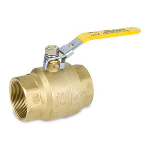 Smith Cooper 2 1/2 in. NPT Brass Ball Valve w/ Locking Handle - Full Port