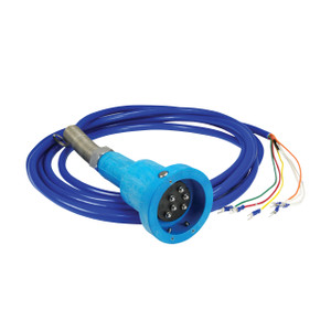 Dixon Blue Optic Plug w/ 3 J-Slots & 6 Contact Pins for