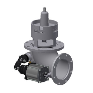 Betts 4 in. Flat Seat Aluminum Emergency Valve - Cable Operated