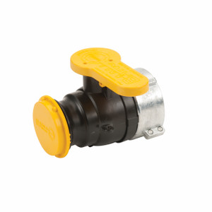 Banjo 2 in. Poly IBC Spinweld Valve for Schutz w/ Male Adapter Outlet, Cap & Foil Seal - V20280 Collar with Viton Gasket