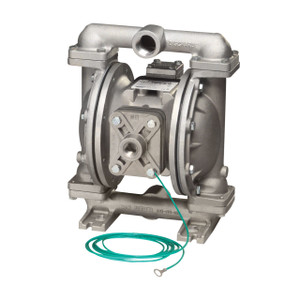 National Spencer 1 in. NPT Aluminum Air Diaphragm Pump w/ Nitrile Rubber Diaphragms, PTFE Balls & Aluminum Seats