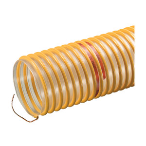 Kuriyama Urevac UVE Series 2 in. x 50 ft. Polyurethane Ducting/Material Handling Hose w/ Grounding Wire- Hose Only