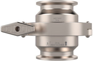 Dixon Sanitary HSC Series Concentric Spring Check Valve w/ Clamp Connection & EPDM Seal