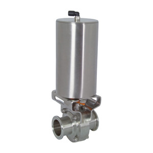 3" Stainless Steel 316 Sanitary Butterfly Valve – Clamp OD 91mm, Manual Operation