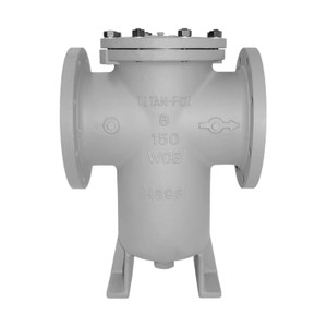 Titan Flow Control BS 85-SS Flanged (Raised Face) Stainless Steel Simplex Basket Strainer w/ Bolted Cover - ASME Class 150