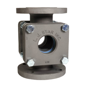 LJ Star Visual Flow Indicators Standard Flanged Models, Stainless Steel